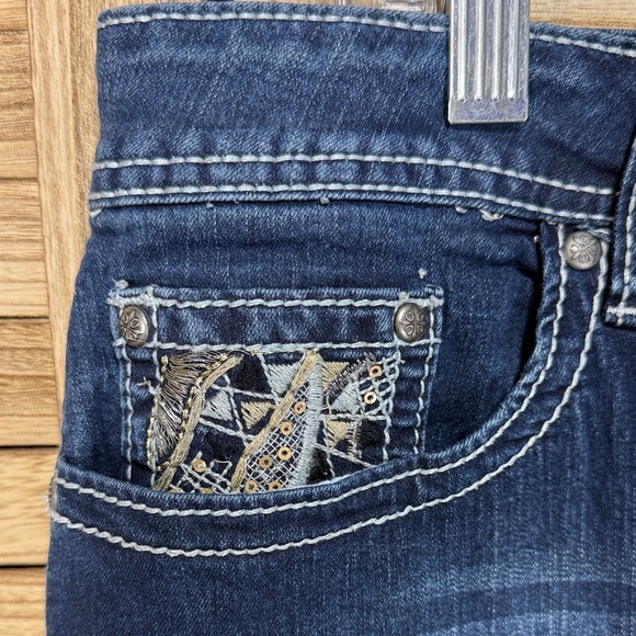 Cato Jeans Dark Blue Denim Capri Plus Size 16 - Picture 4 of 11